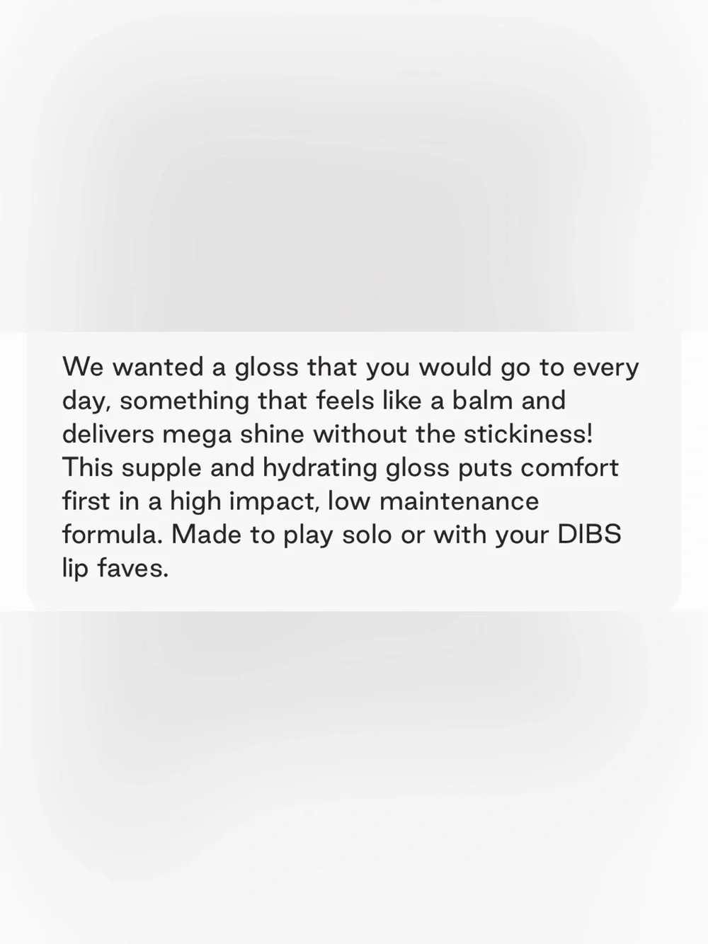 DIBS Go To Glossy Balm Rock Candy -Pink Shimmer Lip Gloss